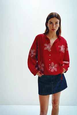 EMBROIDERED BLOUSE