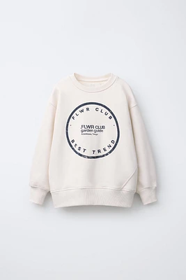 TEXT PRINT SWEATSHIRT