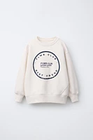 TEXT PRINT SWEATSHIRT