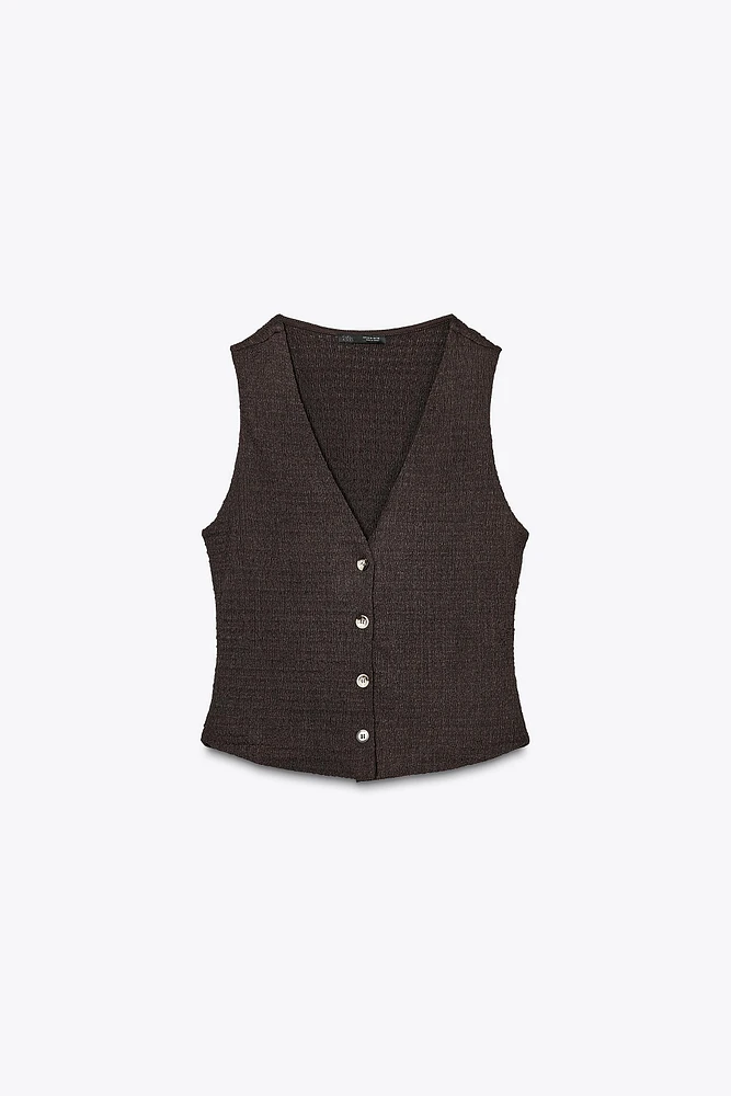 TOP GILET STRUCTURÉ