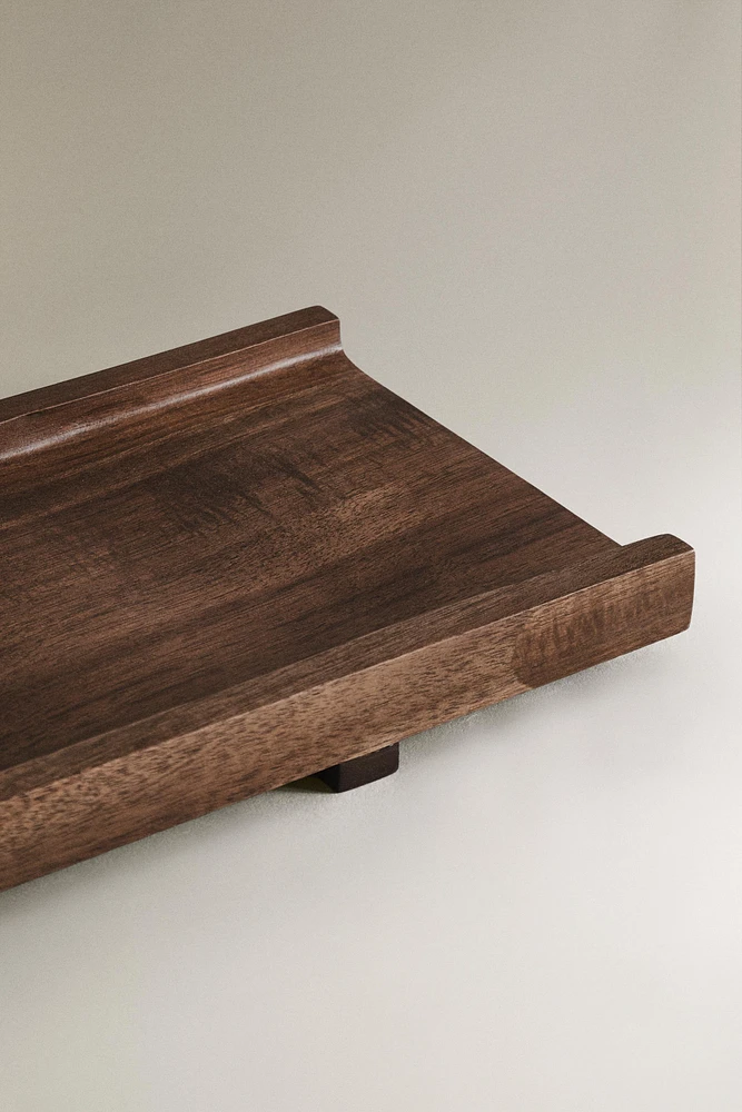 WOODEN BATH TRAY STAND