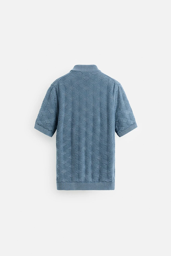 CHEMISE EN MAILLE LOSANGES