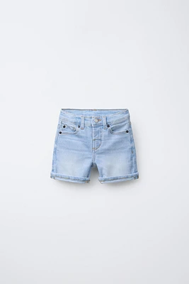 REGULAR DENIM SHORTS