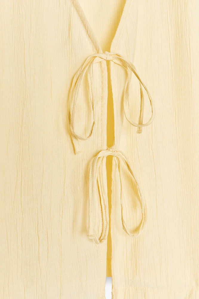 CRINKLED EFFECT KIMONO