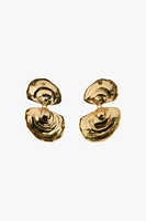 DOUBLE SHELL EARRINGS
