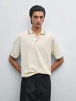 100% cotton knit polo shirt