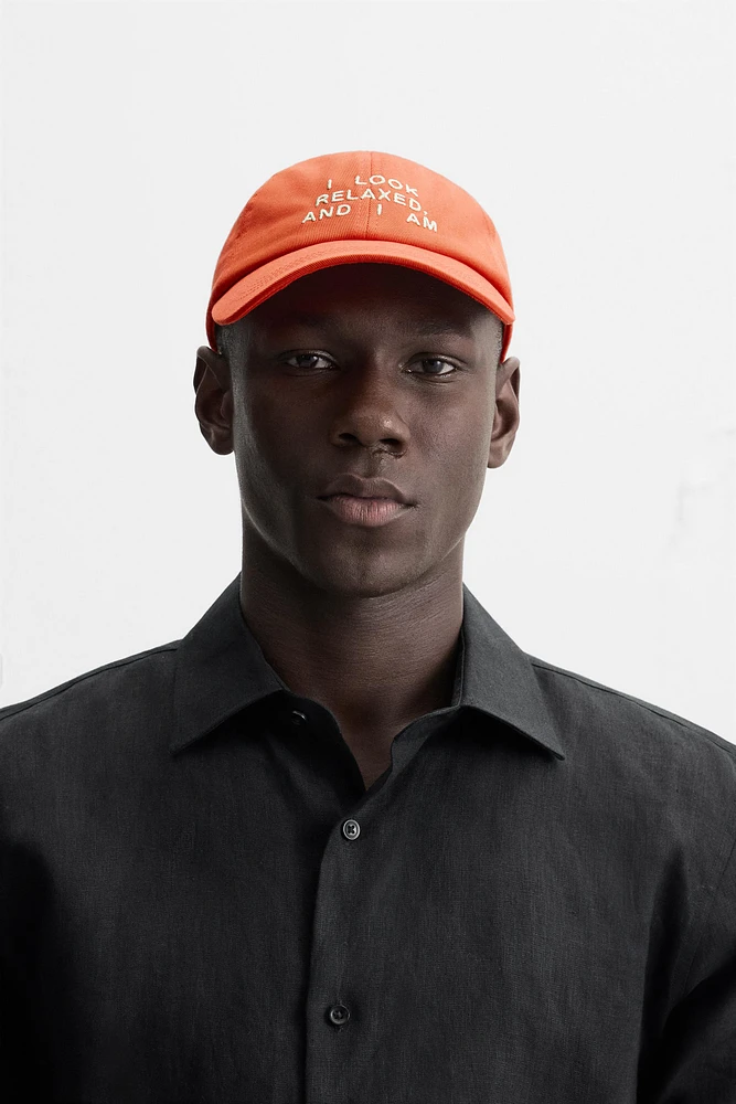 CASQUETTE TEXTE BROD