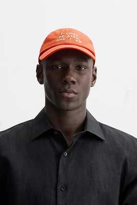 CASQUETTE TEXTE BROD