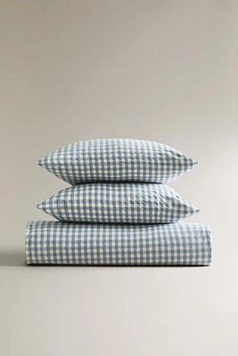 HOUSSE DE COUETTE COTON VICHY