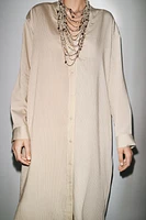 STRIPED SHIRT DRESS ZW COLLECTION