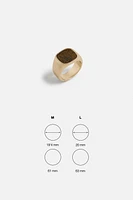 STONE SIGNET RING