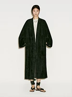 Kimono long en cuir et daim - Limited Edition