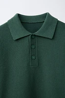 BASIC KNIT POLO SHIRT