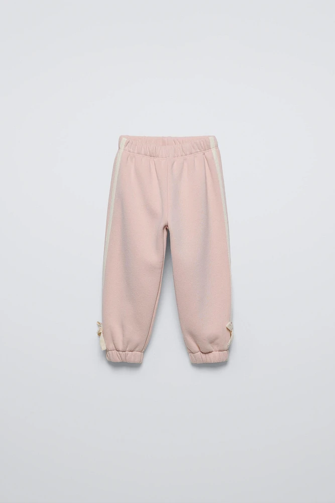 JOGGER PANTS WITH TIE BELT