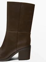 High-heel ankle boots