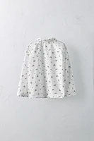 6 ANS/ CHEMISE EN POPELINE FLEURS ÉDITION LIMITÉE