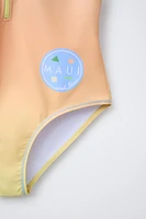 6-14 ANS/ MAILLOT DE BAIN ZIP MAUI & SONS ®
