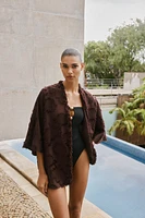 VESTE KIMONO TISSU STRUCTURÉ