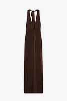 ROBE LONGUE DOS NU COL MONTANT