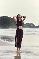CUT OUT MIDI DRESS