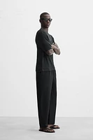 JACQUARD KNIT T-SHIRT