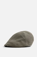 TEXTURED PLAID BERET