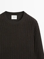Ribbed linen knit sweater - Limited Edition