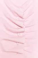 RUCHED KNIT TOP