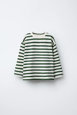 EMBROIDERED STRIPED T-SHIRT