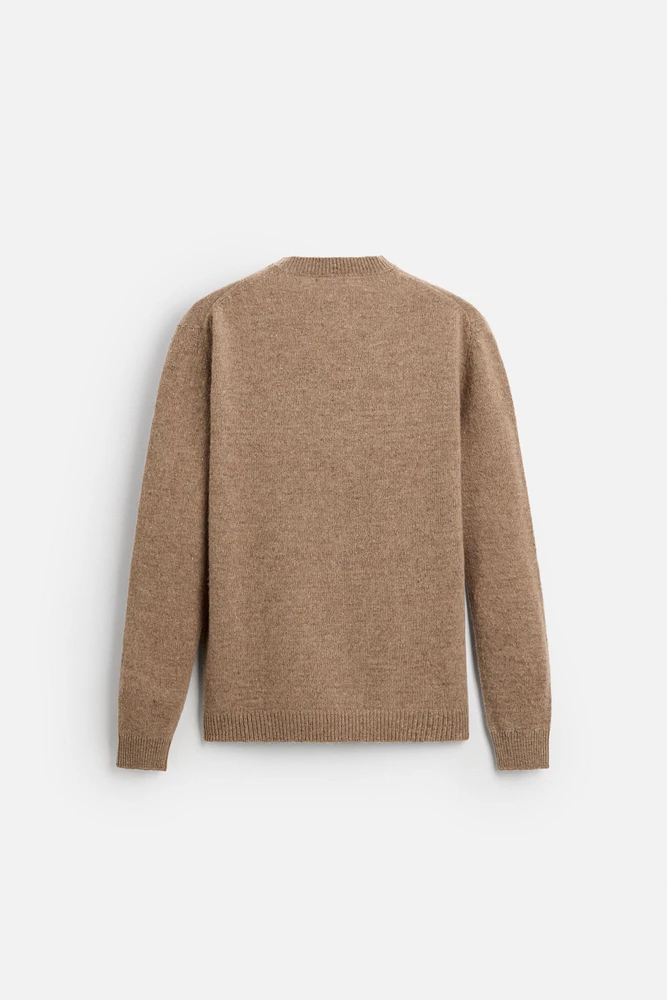 BRUSHED WOOL SWEATER