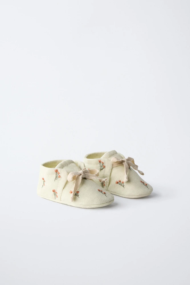 FLORAL COTTON BOOTIES