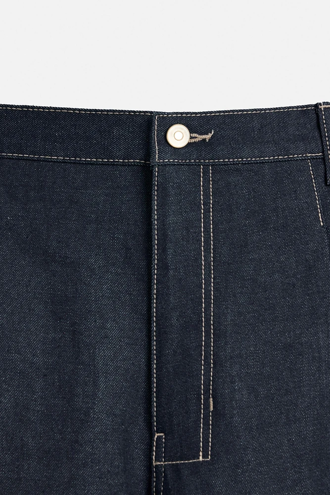 BERMUDA EN DENIM COUPE LARGE