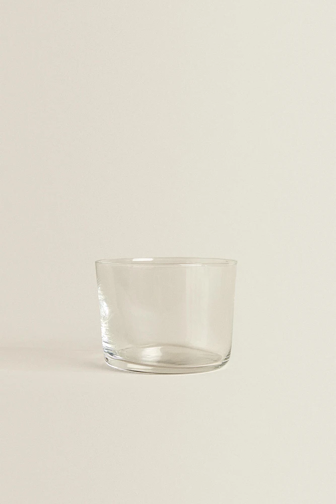 SET OF SHORT GLASS TUMBLERS (SET OF 4)