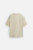 T-SHIRT BRODERIE CONTRASTE