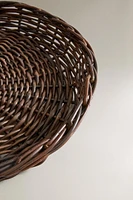 ROUND THICK RATTAN BASKET