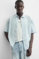 CONTRAST DENIM SHIRT