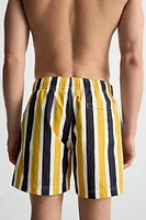 STRIPED MID-LENGTH SWIMSUIT