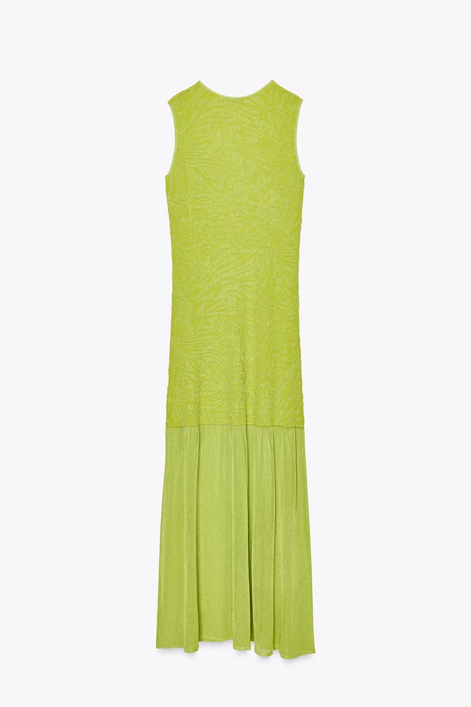 COMBINATION KNIT DRESS