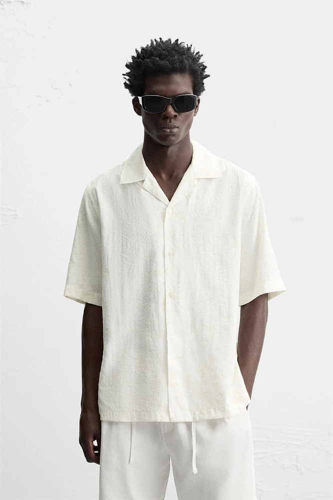 CHEMISE JACQUARD TEXTURÉE