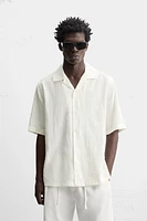 CHEMISE JACQUARD TEXTURÉE