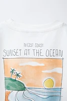 T-SHIRT IMPRIMÉ PAYSAGE