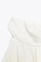 TOP HALTER PLISSÉ