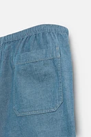 RELAXED FIT DENIM SHORTS