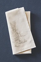 LOT SERVIETTES COTON IMPRIMÉ (LOT DE 2)