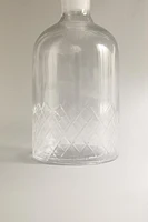 ENGRAVED GLASS CRUET