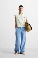WASHED CANVAS PANTS