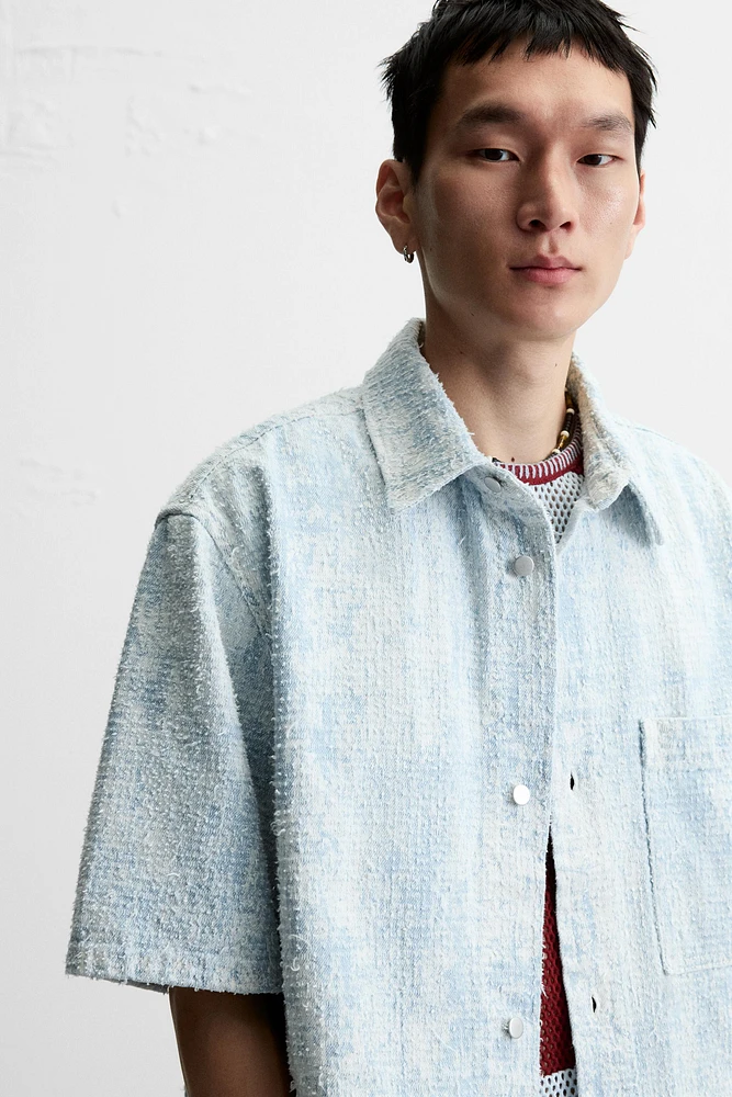 BRUSHED FINISH DENIM SHIRT