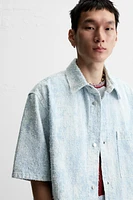 BRUSHED FINISH DENIM SHIRT