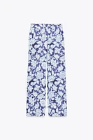 FLORAL PRINT PANTS