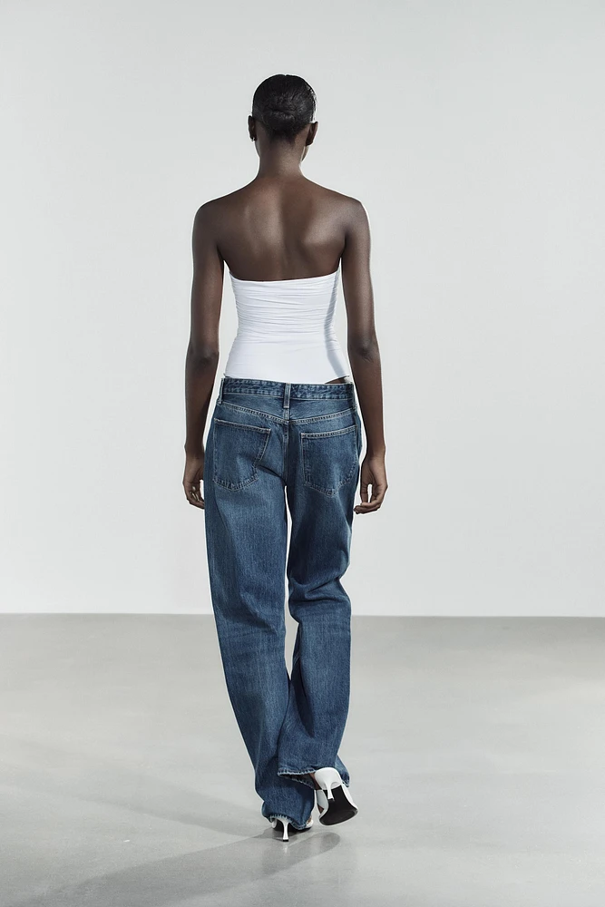 BODY BANDEAU EN POLYAMIDE À PLIS